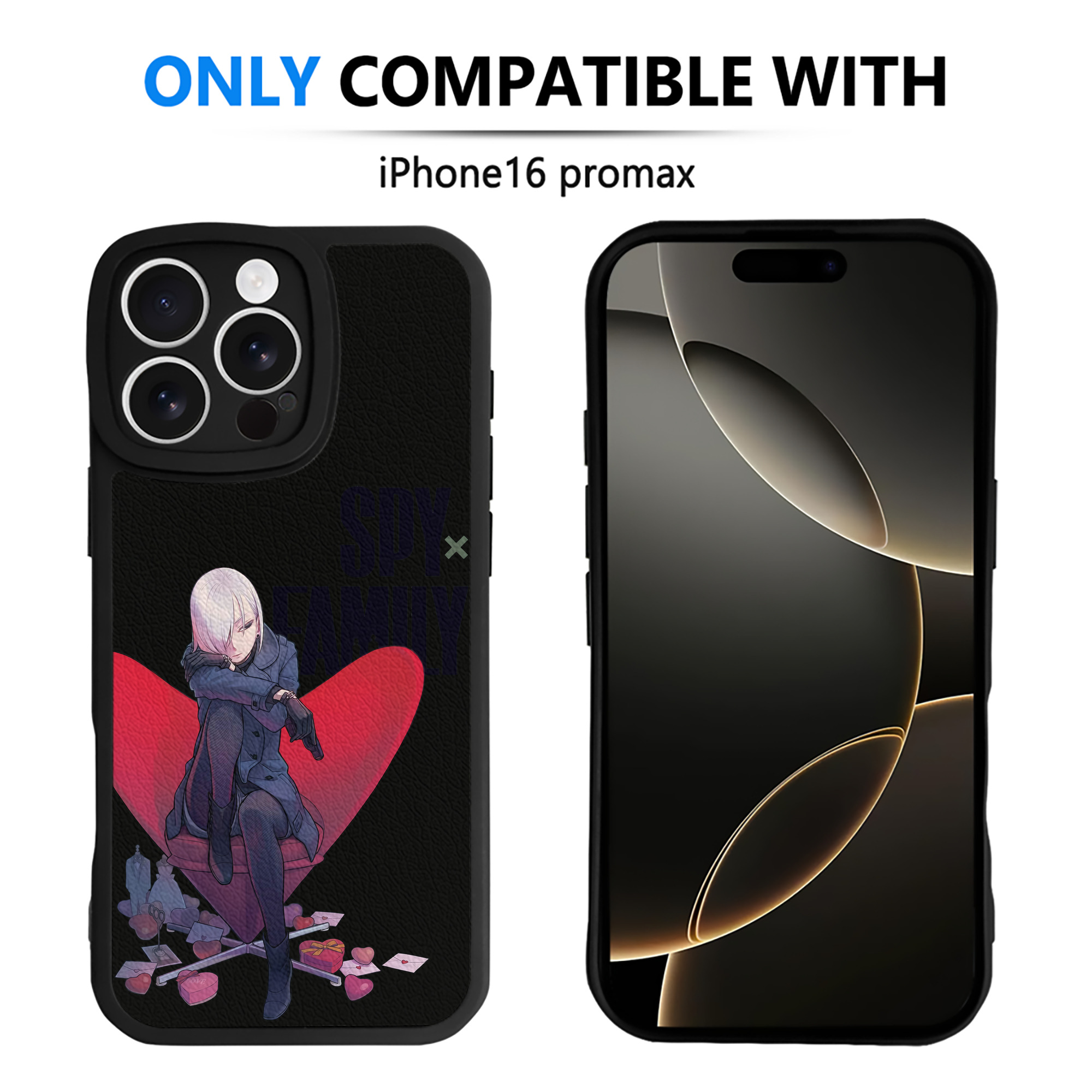 （画像用） SPY×FAMILY间谍家家酒 【iPhone 16シリーズ対応】シリコンスマホケース（レザー調） 材質：シリコン